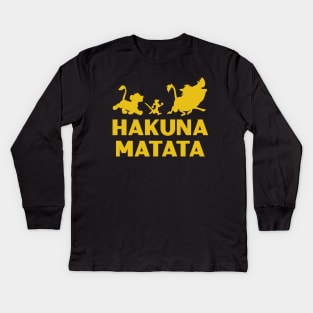 Hakuna Matata Kids Long Sleeve T-Shirt